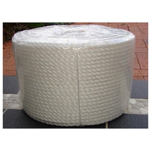 White PP, three strand - 6mm x 250m